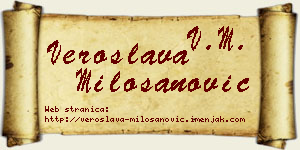 Veroslava Milošanović vizit kartica